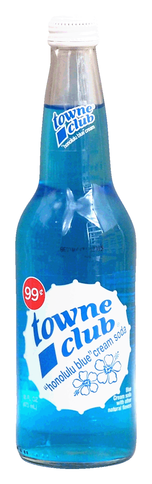towne club  honolulu blue cream soda with other natural flavors Full-Size Picture